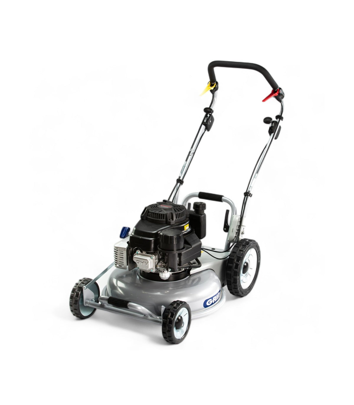 Selbstfahrender Rasenmäher 53 cm – 3000 m², Mulchfunktion, Kawasaki-Motor 179 cm³, Elektrostarter, 2 Vorwärtsgänge – PM53A-KW