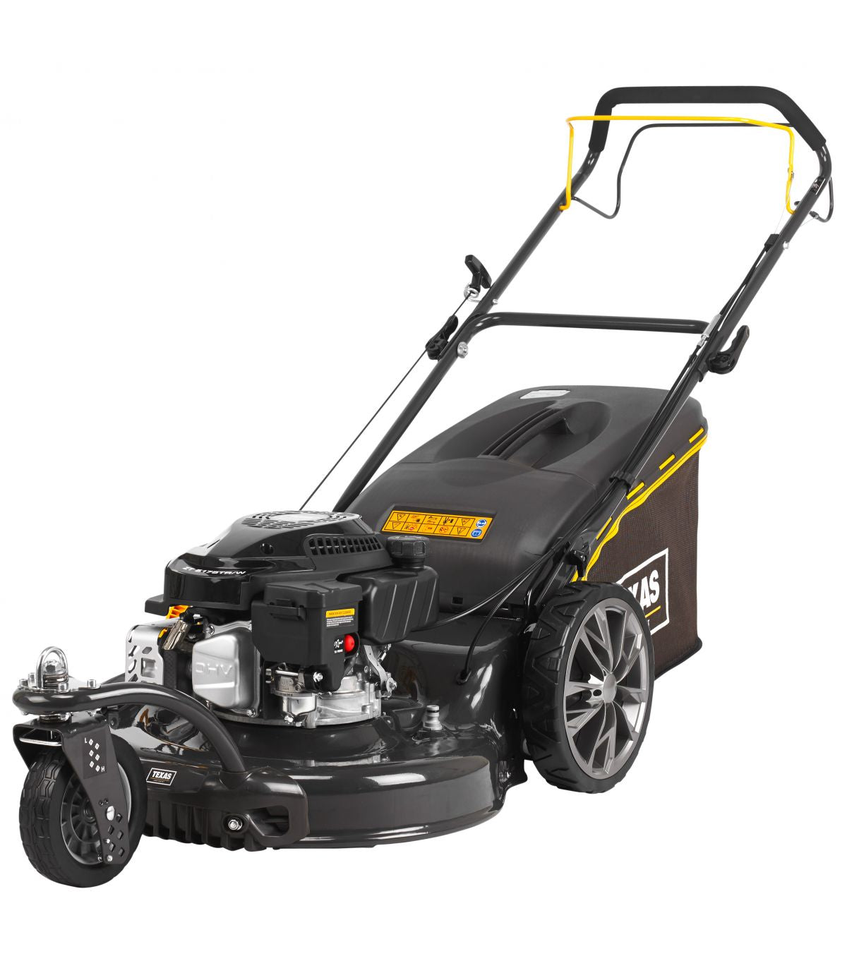 Benzin-Rasenmäher mit 170 cm³ Hubraum, drei Rädern und Selbstantrieb, 51 cm Mulch-Schnittbreite – TEXAS ZT ZT 5175TR/W