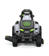 EGO TR4201E Aufsitzrasenmäher-Komplettpaket mit Seitenauswurf und Mulchfunktion, 4 x 10-Ah-Akkus und Schnellladegerät