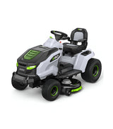 EGO TR4201E Aufsitzrasenmäher-Komplettpaket mit Seitenauswurf und Mulchfunktion, 4 x 10-Ah-Akkus und Schnellladegerät